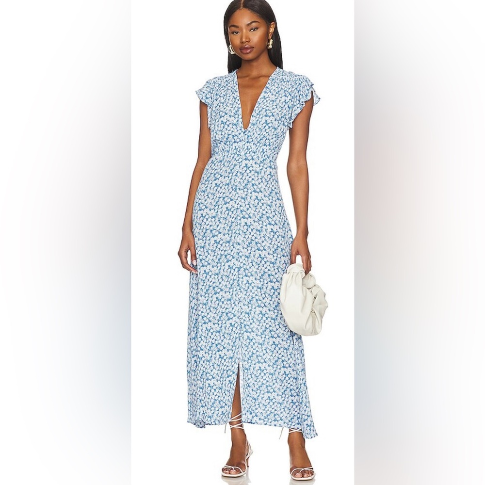 FAITHFULL THE BRAND Magdalena Midi Dress in Elka Floral